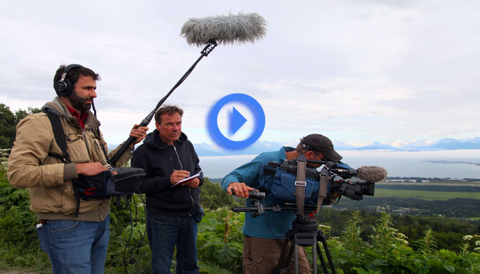 Abenteuer Alaska - ZDF Dreharbeiten Katmai Halbinsel Alaska (c) ZDF und Christopher Gerisch
